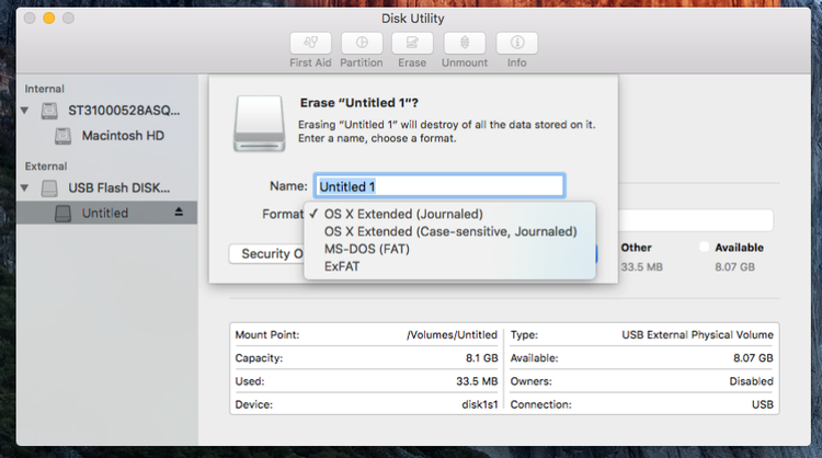 format a hard drive on mac for mac and pc